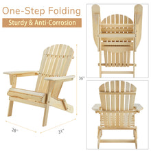 Load image into Gallery viewer, Folding Adirondack Chair
